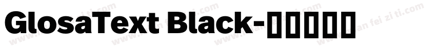 GlosaText Black字体转换